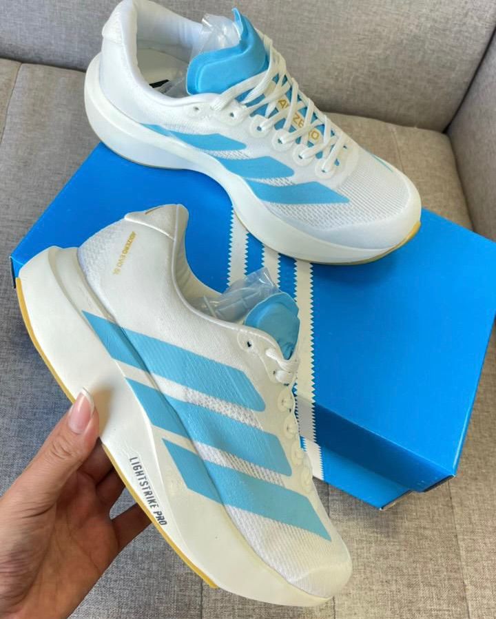 Adizero Evo SL Branco com azul