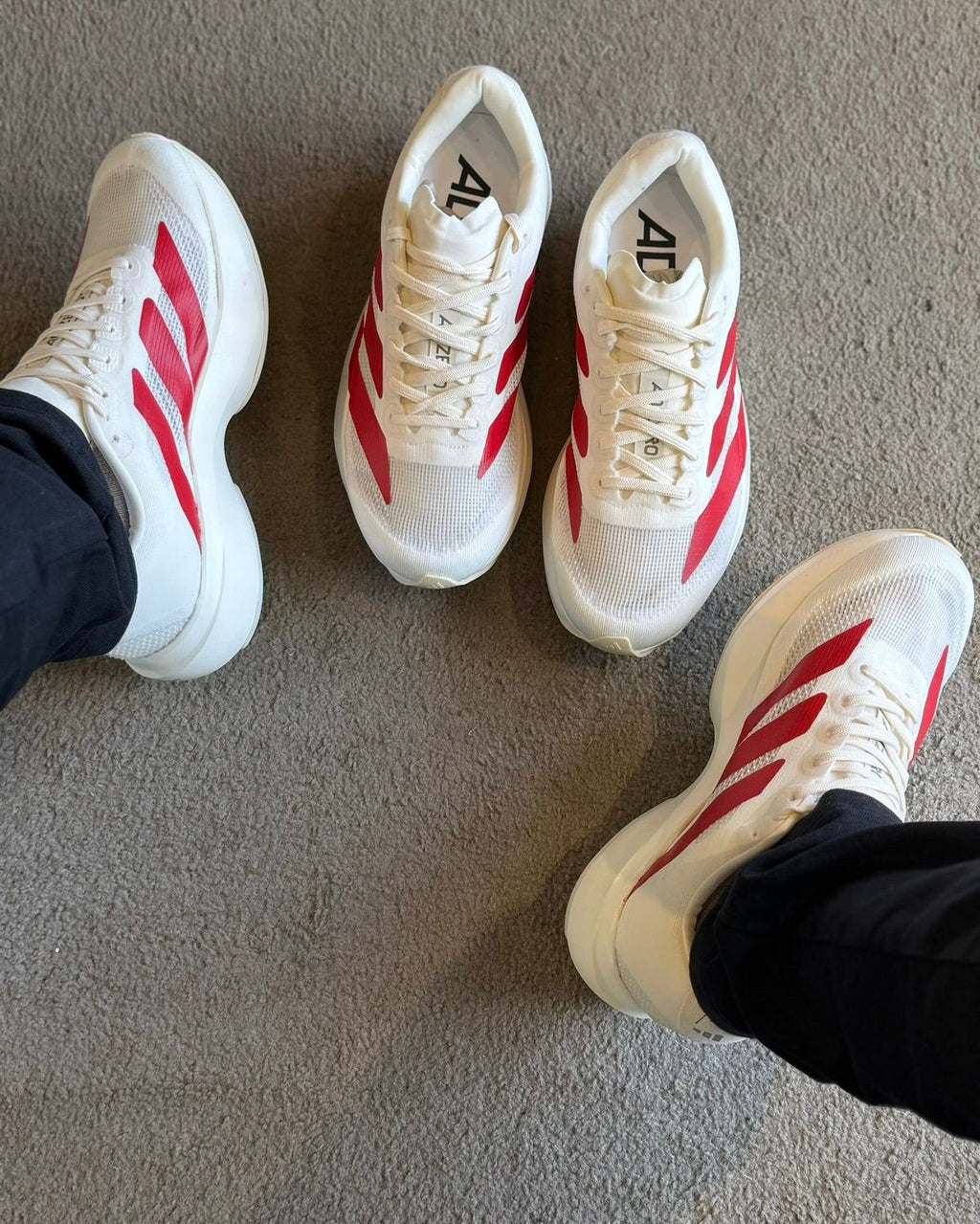 Adizero Evo SL Branco red